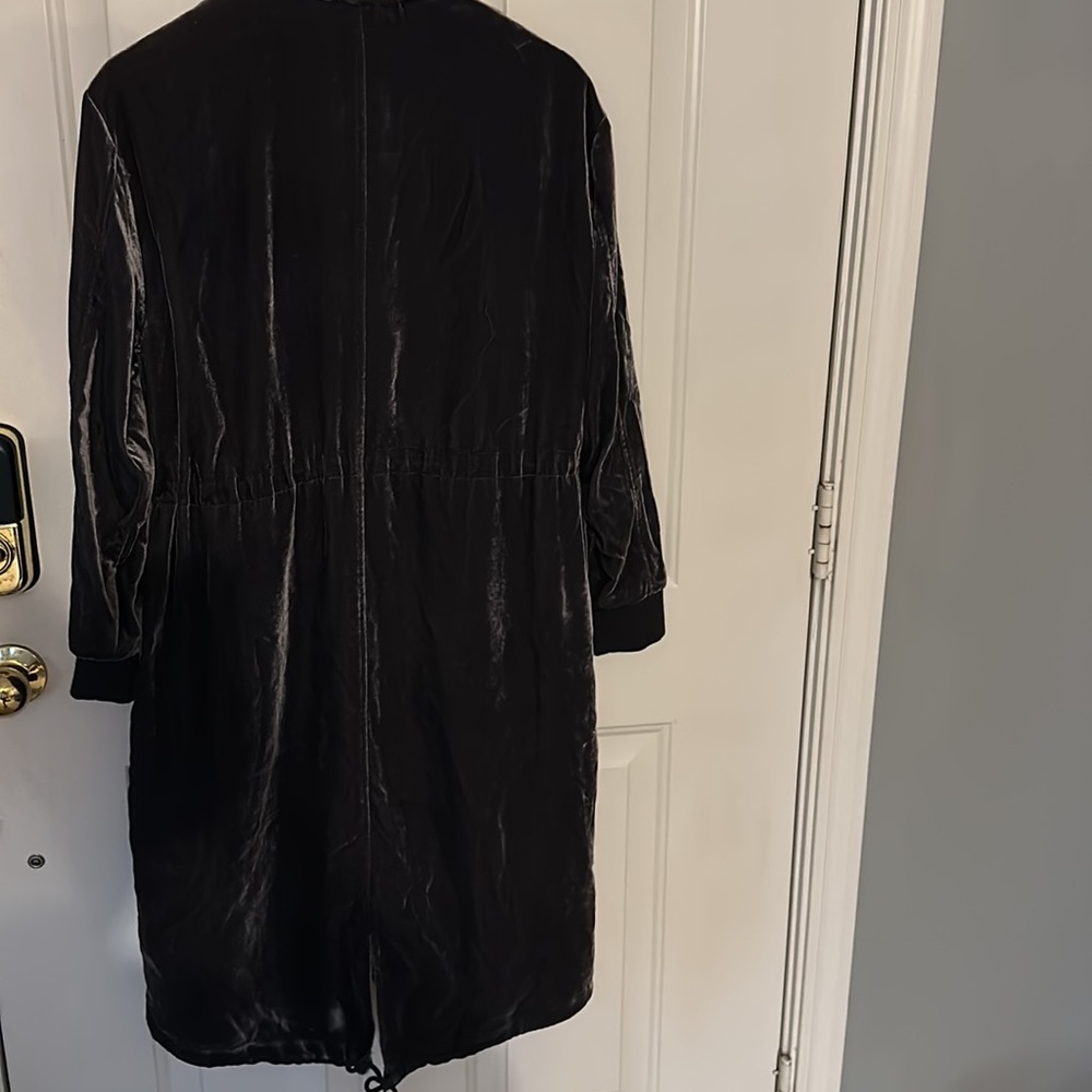 Gap Gray Velvet Velour Dress - Picture 3 of 5